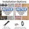 Signmission Emergency Access Gate OSHA Notice Sign, Plastic, 10in W x 7in L, 2PK OS-2PACK-NS-P-710-L-11744 - alternate 2